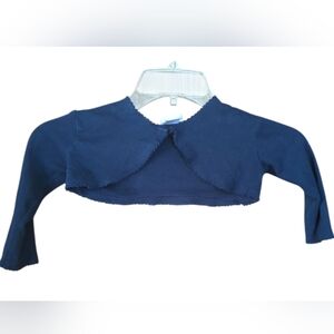 Sweet Heart Rose Navy Blue Kids Cardigan Size 24M.